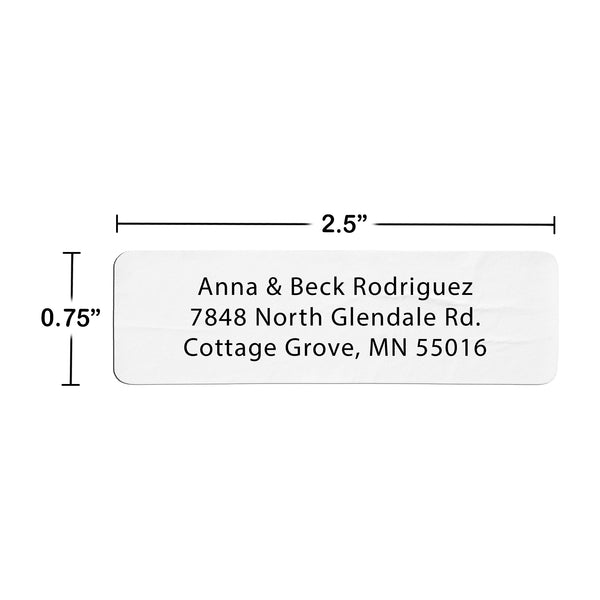 Classic Modern Return Address Label