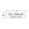 Inkwell Handwritten Return Address Label