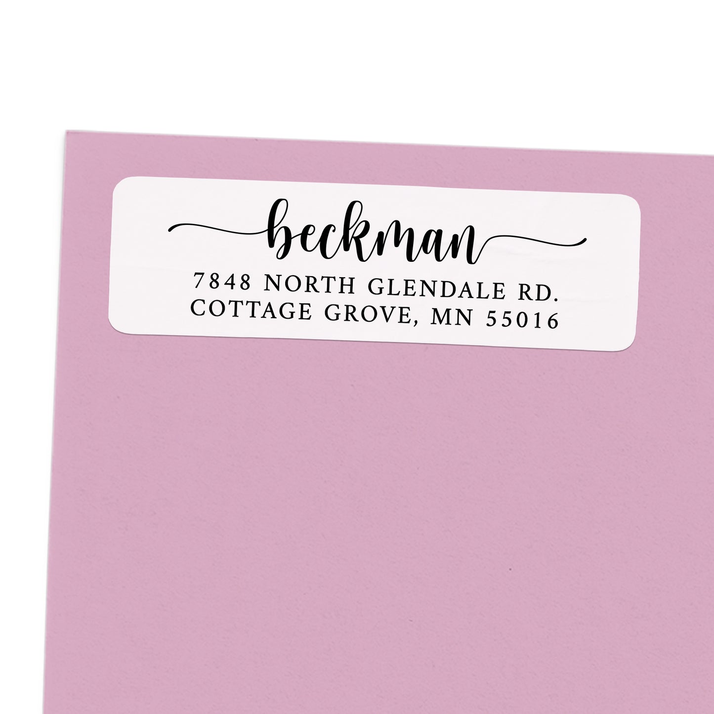 Elegant Flourish Script with Tails Return Address Label (156 Labels)