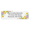 Sunflower Easter Egg Floral Border Return Address Label