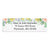 Floral Rain Return Address Label