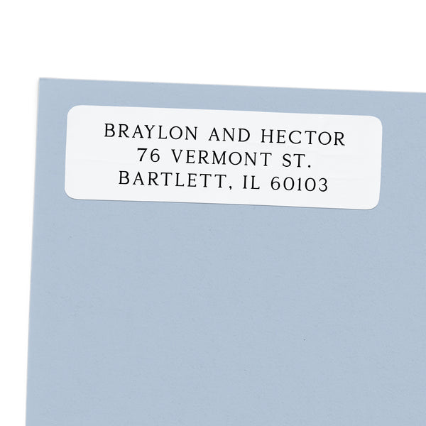 Standard Serif Return Address Label