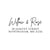 Script Return Address Stamp - Self-Inking - Handwritten & Script (Willow and Rose Design)
