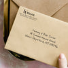 Script Return Address Stamp - Self-Inking - Handwritten & Script (Warren Design)
