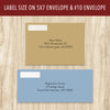 Minimalist Classic Script Return Address Labels