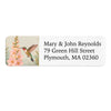 Hummingbird & Hollyhock Return Address Label