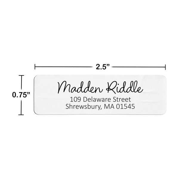 Charming Script Return Address Labels