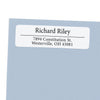 Serif Separator Lined Return Address Label