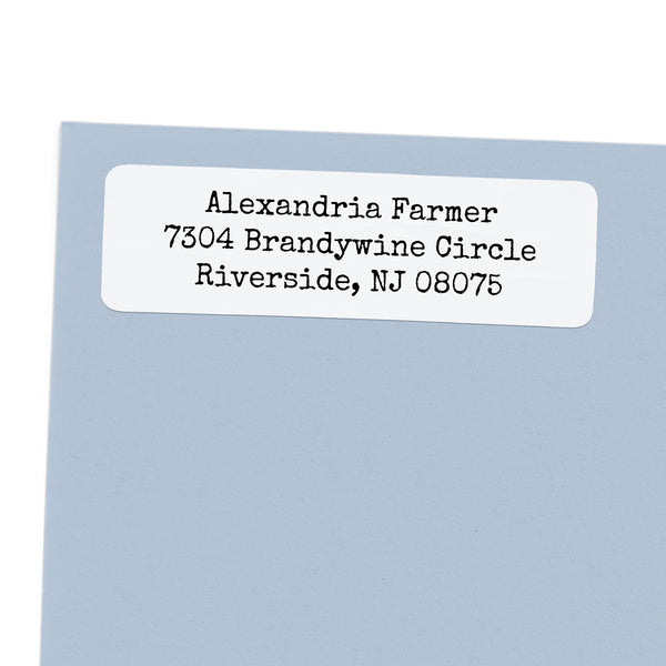 Vintage Typewriter Return Address Label