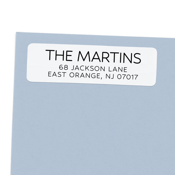 Tall Thin Standard Return Address Label