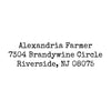 Typewriter Return Address Stamp - Self-Inking - Modern & Minimal (Alexandria Farmer Design)