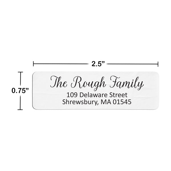 Timeless Script Return Address Labels (156 Labels)