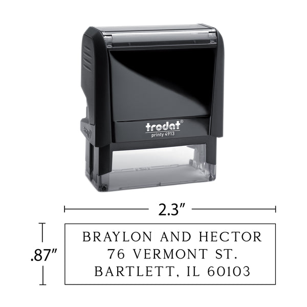 Modern Return Address Stamp - Self-Inking - Modern & Minimal (Braylon and Hector Design)