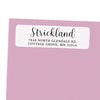 Minimalist Classic Script Return Address Labels