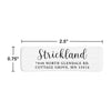 Minimalist Classic Script Return Address Labels