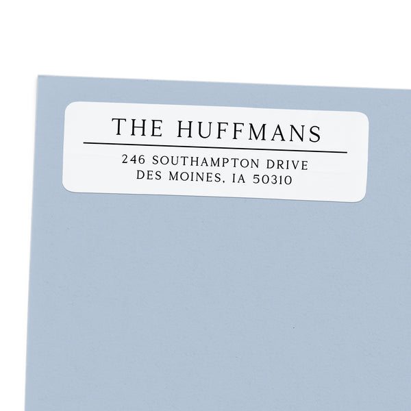 Classic Modern Lined Return Address Label