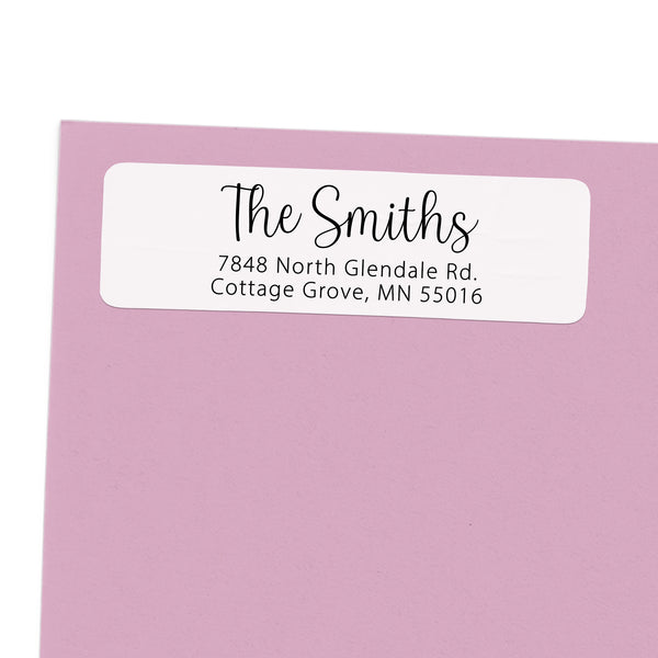 Elegant Script Return Address Label