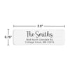 Elegant Script Return Address Label