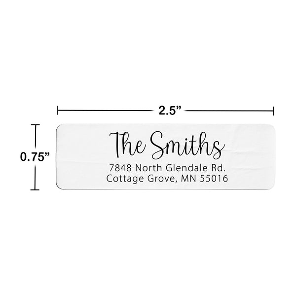 Elegant Script Return Address Label