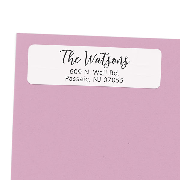 Modern Script Return Address Labels