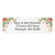 Floral Butterfly Return Address Label