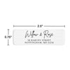 Thin Modern Script Return Address Labels