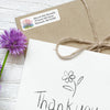 Pink Field of Flowers Return Address Label