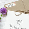 Red & Yellow Floral Border Return Address Label