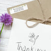 Draping Floral Return Address Label