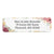 Red & Yellow Floral Border Return Address Label