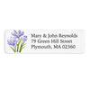 Purple Saffron Flower Return Address Label