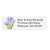 Purple Saffron Flower Return Address Label