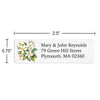 White Gardenias Return Address Label