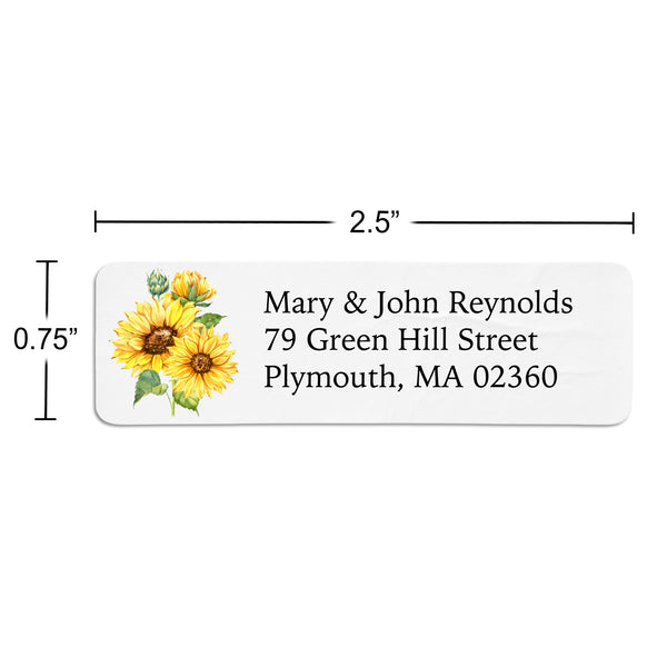 Sunflower Bunch Return Address Label