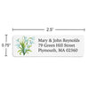 Floral Snowdrop Return Address Label
