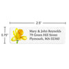 Yellow Daffodil Flower Return Address Label