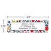Red & Navy Blooms Floral Return Address Label