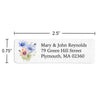 Colorful Cosmos Flower Return Address Label
