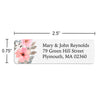 Blush Pink Floral Return Address Label