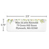Draping Floral Return Address Label
