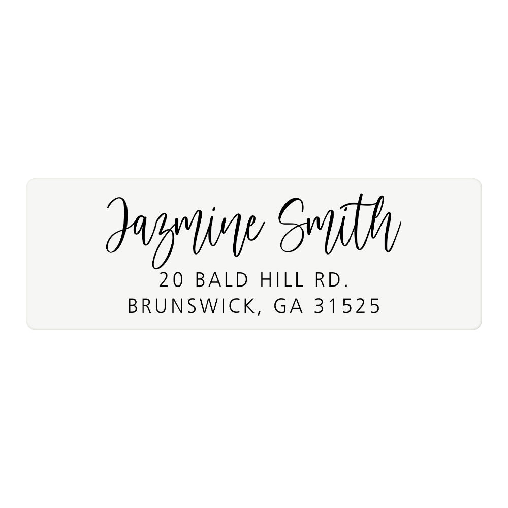 Dash Calligraphy Return Address Labels, Wedding Labels