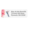 Hummingbird & Hibiscus Return Address Label