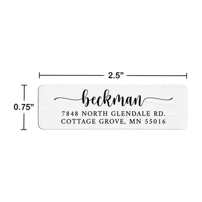 Elegant Flourish Script with Tails Return Address Label (156 Labels)