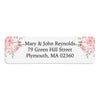 Pink Floral Return Address Label