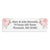 Pink Floral Return Address Label