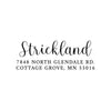 Script Return Address Stamp - Self-Inking - Handwritten & Script (Strickland Design)