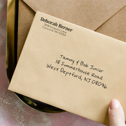 Personalized Return Address Stamp - Self-Inking - Modern & Minimal (Deborah Berner Design)
