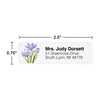 Purple Saffron Flower Return Address Label (156 Labels)