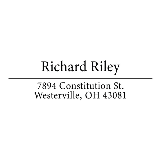 Personalized Return Address Stamp - Self-Inking - Modern & Minimal (Richard Riley Design)