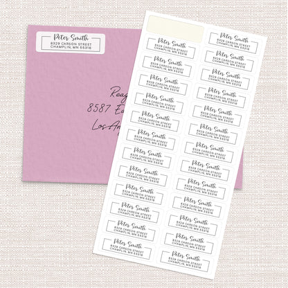 Script with Border Return Address Labels (156 Labels)